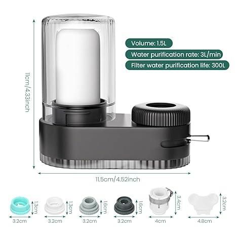 Dual-Spout Kitchen Sink Water Filter